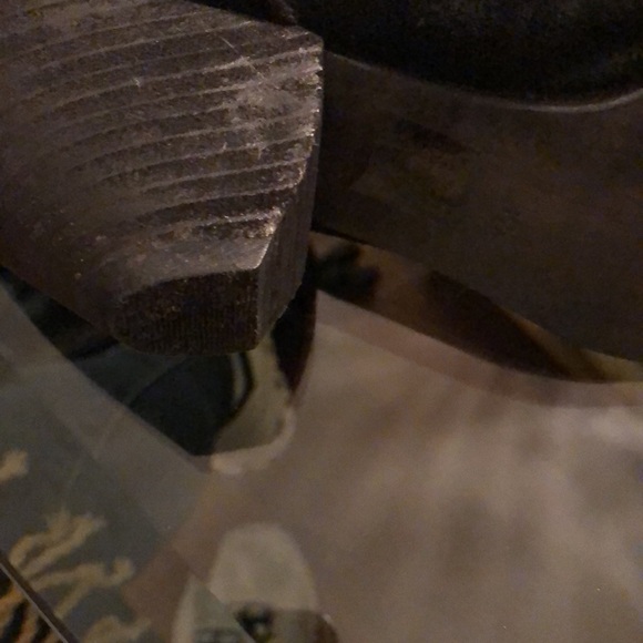 Gunmetal black suede boots - Picture 8 of 11